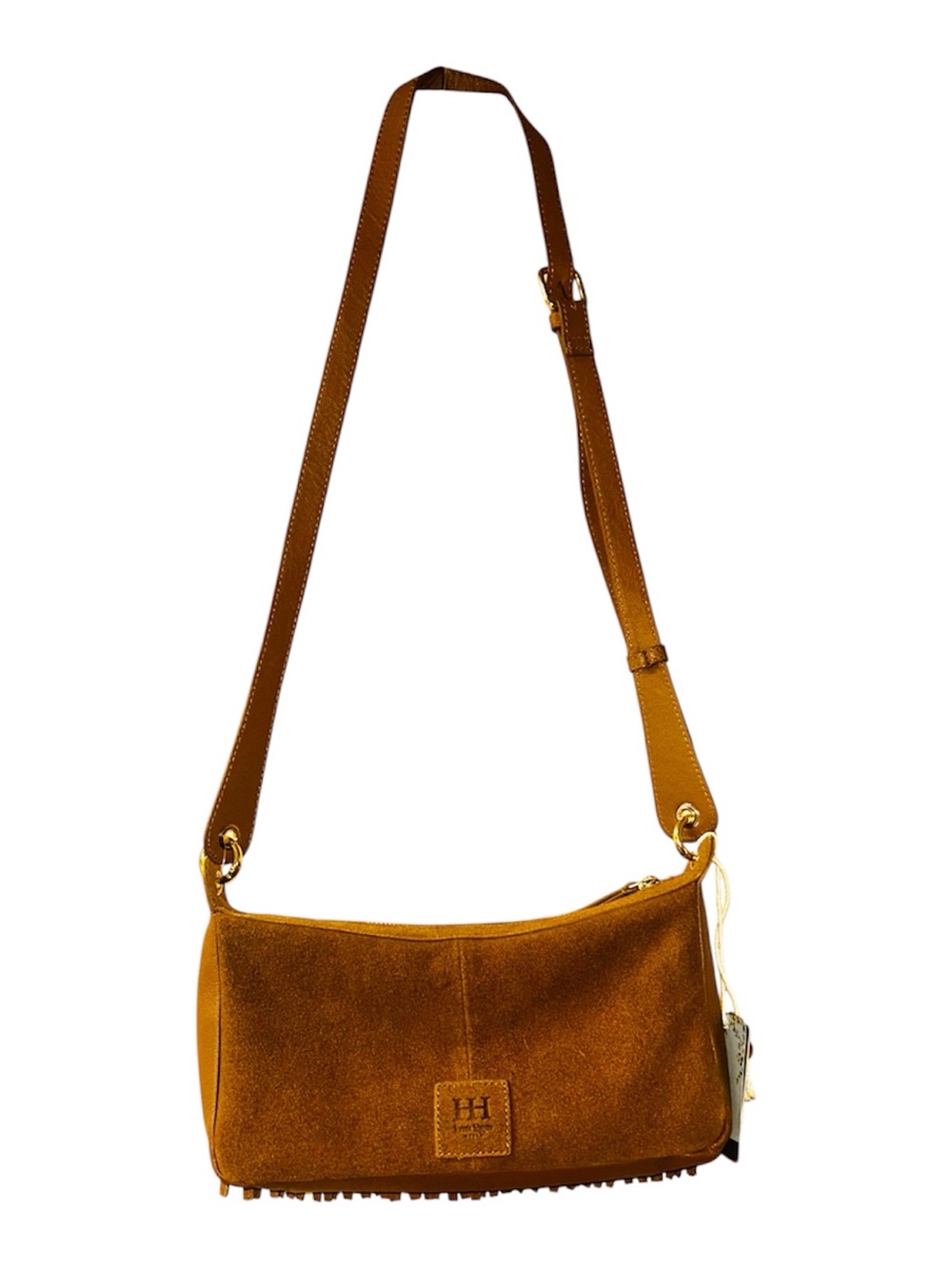Haute Hippie NWT Suede Fringe Boho Crossbody Bag